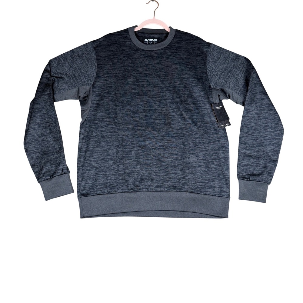 Dakine Liberator LW Crew Men L Black Heather Snow Long Sleeve M331DAK0017 NEW